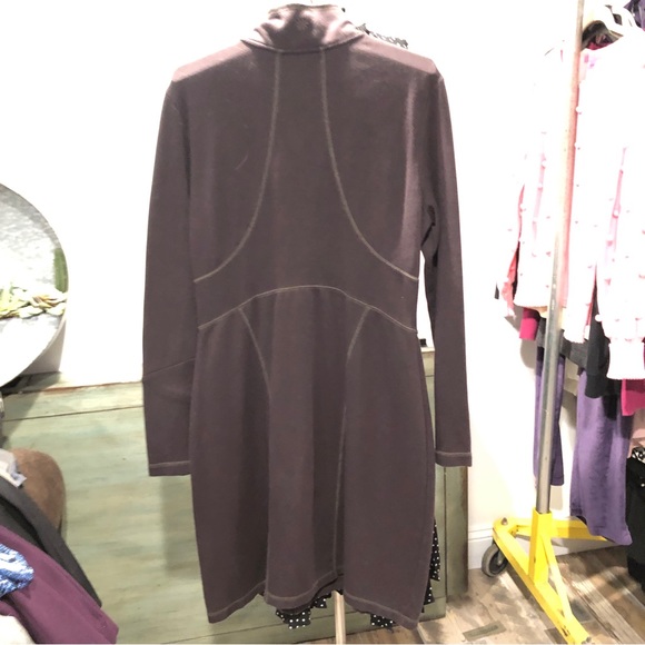 Athleta Long Sleeve Brown Dress Medium - Picture 4 of 7